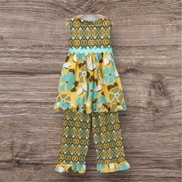 BOUTIQUE EUC GIRLS PANTS SET TOP BOTTOMS SHIRT TANK SUMMEE DRESSY TANK SIZE 4 - Picture 1 of 4